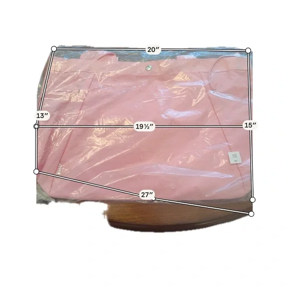 Soft Pink Everyday Tote Bag - Minimal Shoulder Carry - Picture 6 of 6